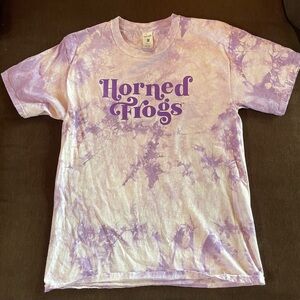 Purple Tie-Dye TCU Horned Frogs T-Shirt